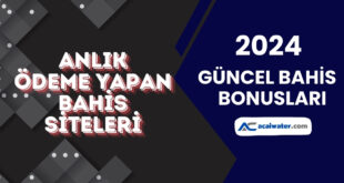 Anlık Ödeme Yapan Bahis Siteleri